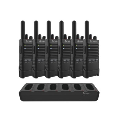 Cobra PX650 Six Pack including Six Way Charger (Walkie Talkies)