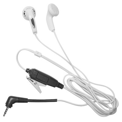 MP3 style covert earbud & PTT microphone 