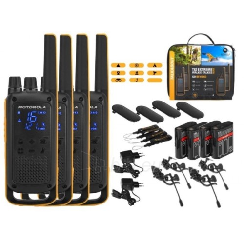 Motorola T82 Extreme (Quad Pack) Walkie Talkies